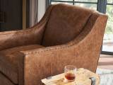 Barrier Leather Swivel Chair