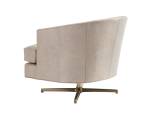 Graves Leather Swivel Chair - Brass