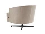 Graves Leather Swivel Chair - Charcoal