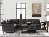 Strada Leather Sectional