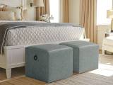 Jupiter Leather Ottoman