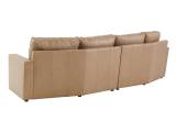 Ashbury Tan Leather Sectional