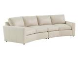 Ashbury Ivory Leather Sectional