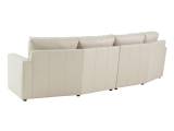 Ashbury Ivory Leather Sectional