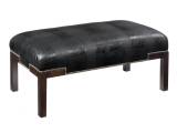 Norfolk Leather Cocktail Ottoman