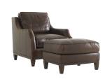 Conrad Leather Ottoman