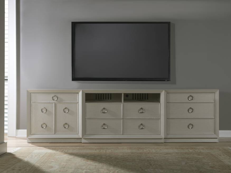 Zeitgeist White Media Console Lexington Home Brands