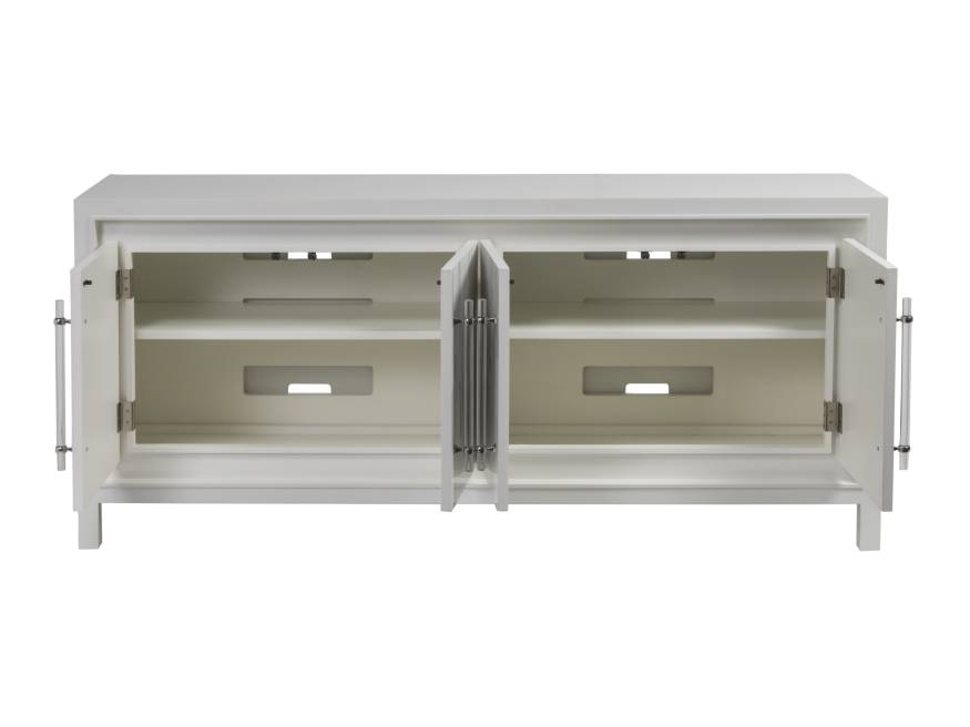 Elation White Media Console Lexington Home Brands