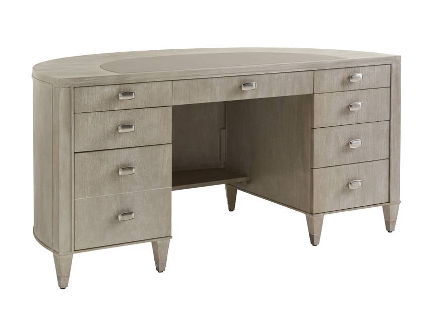 250-402 | Dylan Demilune Desk | Greystone| Lexington Home Brands