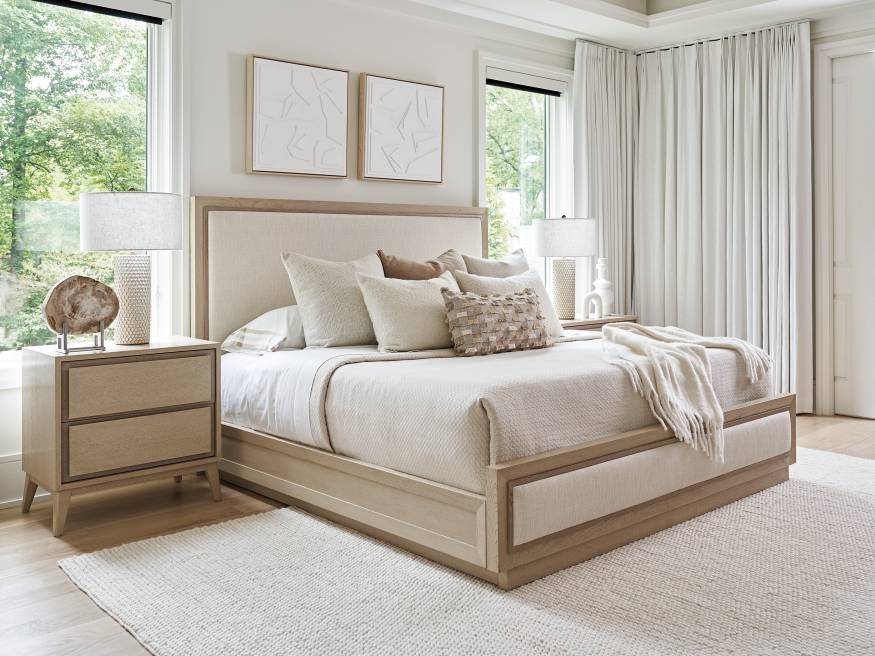 Grayson Upholstered Bed Lexington Home Brands
