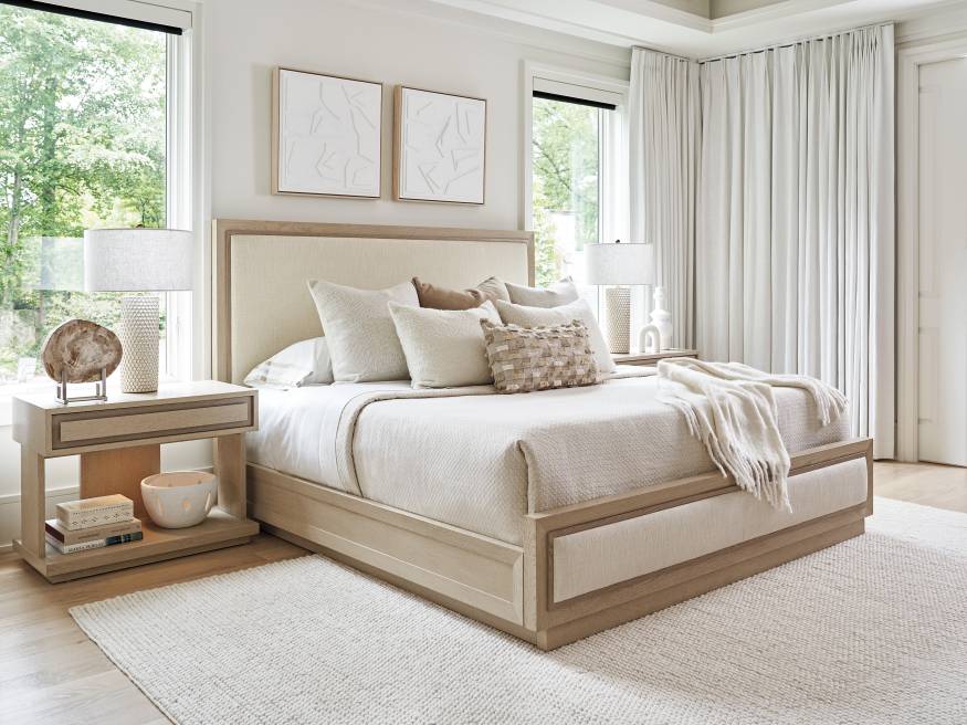Grayson Upholstered Bed Lexington Home Brands