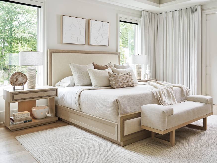 Grayson Upholstered Bed Lexington Home Brands