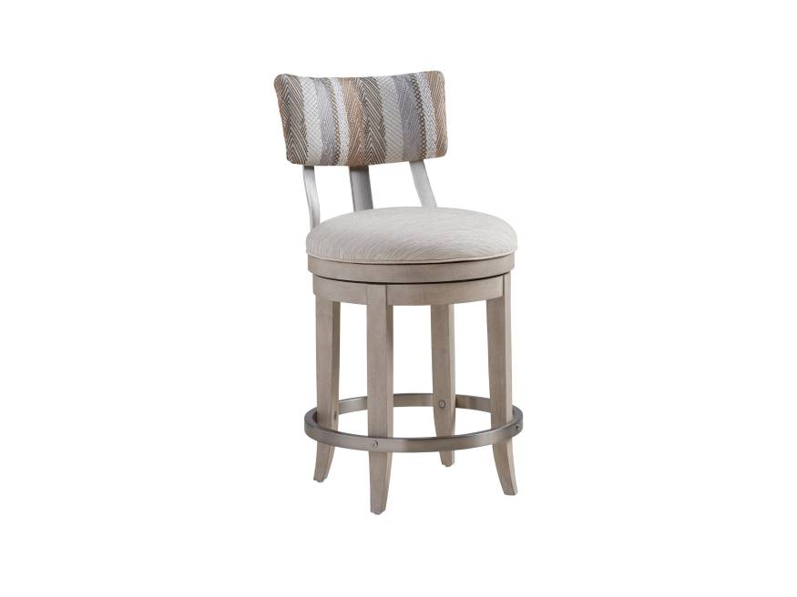 Cliffside Swivel Upholstered Counter Stool Lexington Home Brands