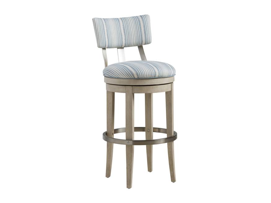Cliffside Swivel Upholstered Bar Stool Lexington Home Brands