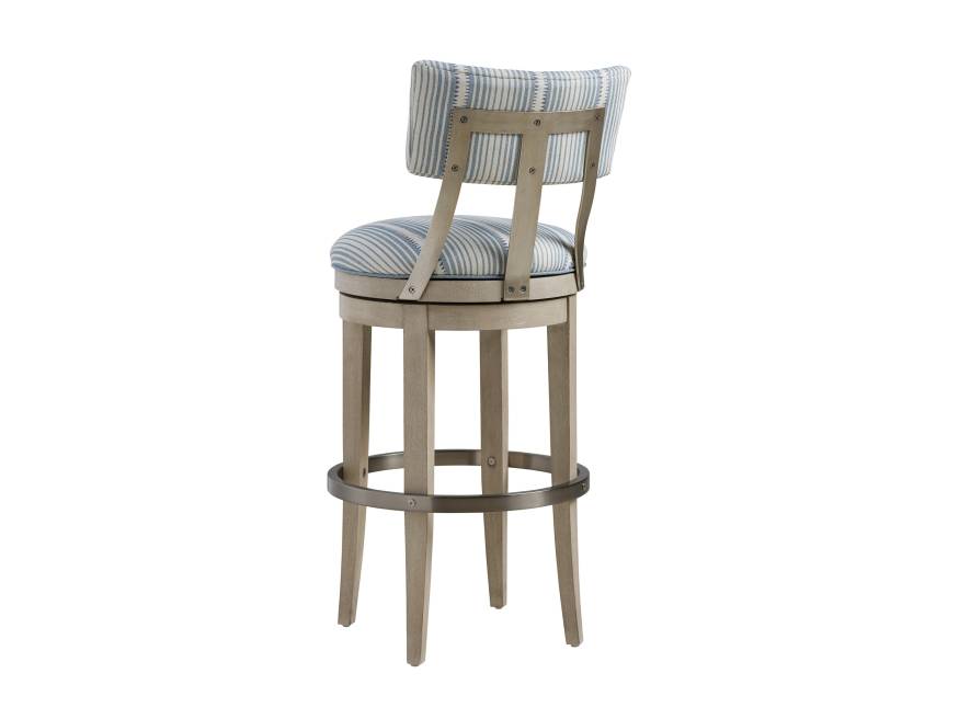 Cliffside Swivel Upholstered Bar Stool Lexington Home Brands