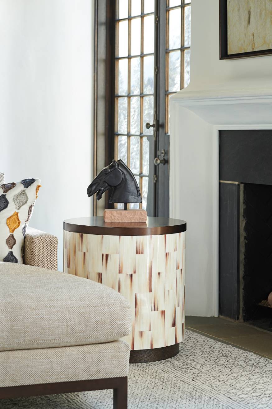 Crescent Commode End Table Lexington Home Brands