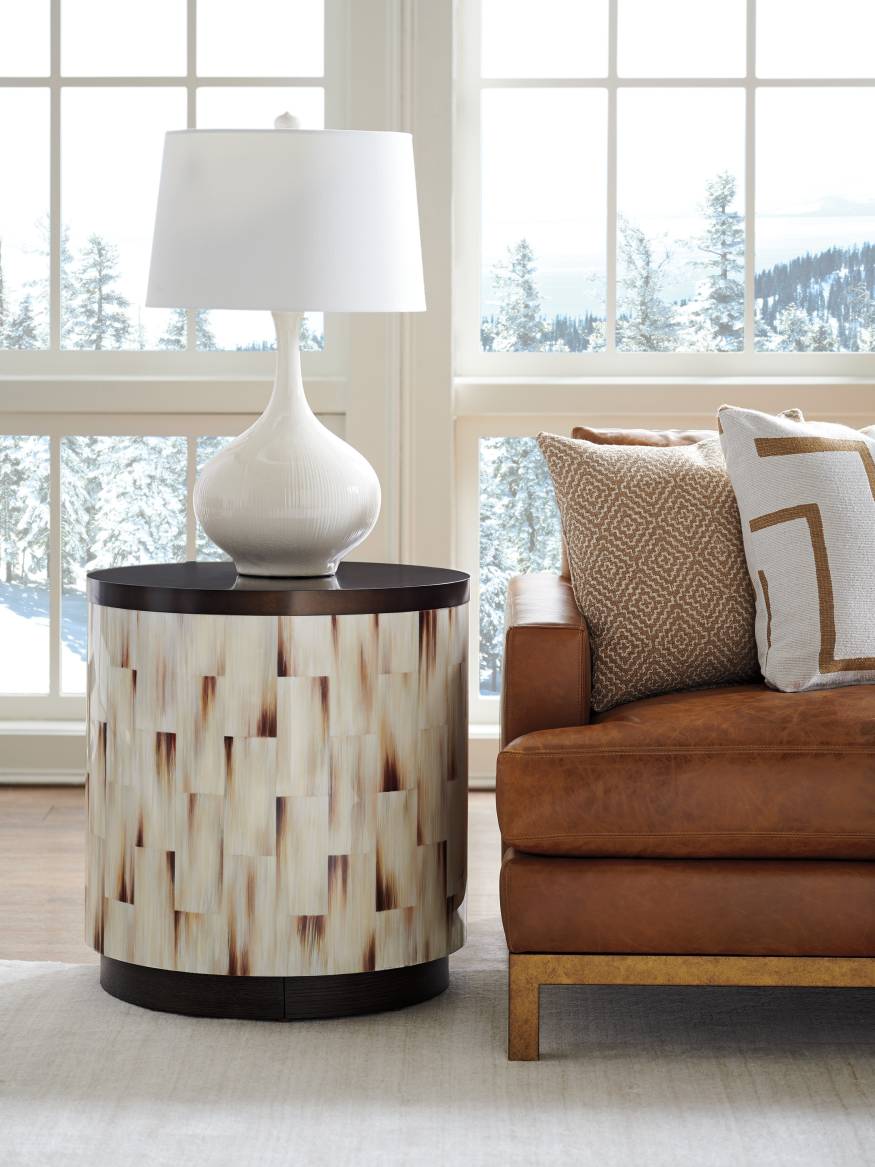 Crescent Commode End Table Lexington Home Brands