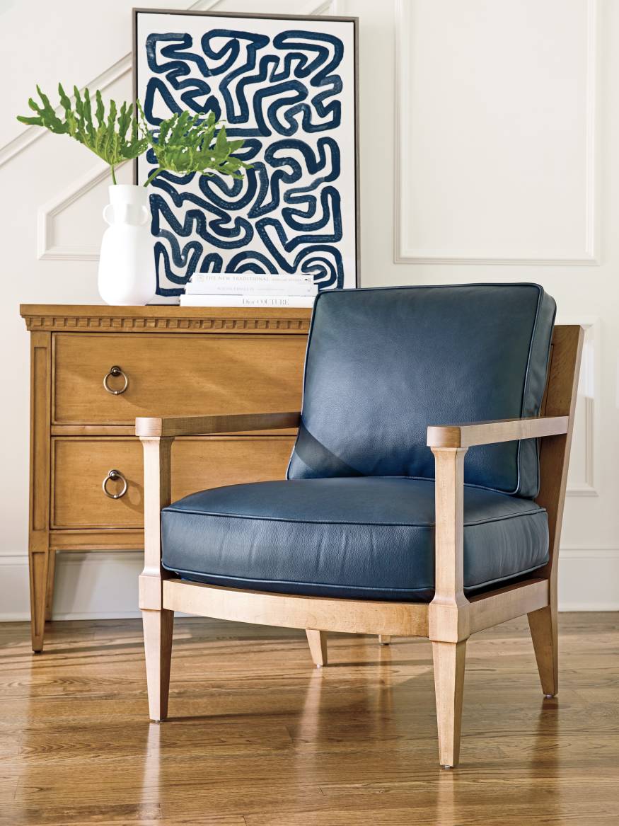 Splashes Leather Chair Lexington Home Brands